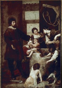 Szent Izidor, a munkás és a kút csodája (olaj, vászon alkotó: Alonso Cano