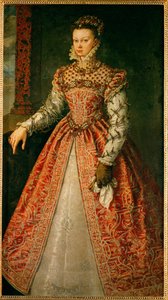 Valois-i Erzsébet, II. Henrik és Mediciek Katalin lánya ... (festmény, vászon) alkotó: Alonso Sánchez Coello