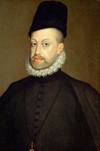 Fülöp 1527-1598, spanyol és portugál király portréja, 1568 alkotó: Alonso Sánchez Coello