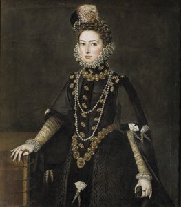 A spanyol Catherine Michelle csecsemő portréja 1567-1597, 1584-1585 alkotó: Alonso Sánchez Coello