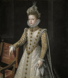 A csecsemő Isabella Clara Eugenia 1566-1633, 1579 alkotó: Alonso Sánchez Coello