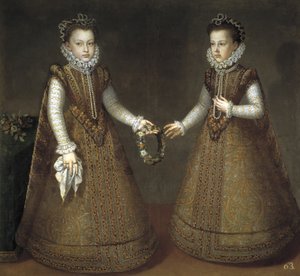 A csecsemők Isabel Clara Eugenia és Catalina Micaela alkotó: Alonso Sánchez Coello