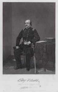 Benjamin F Butler (metszet) alkotó: Alonzo (after) Chappel