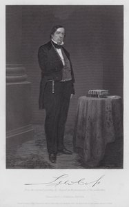 Lewis Cass (metszet) alkotó: Alonzo (after) Chappel