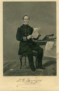 "David Farragut admirális" (Unió) alkotó: Alonzo Chappel