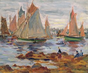 Concarneau kikötője alkotó: Aloysius C. O