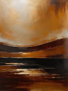 Absztrakt naplemente-tájkép alkotó: Alpenglow Workshop