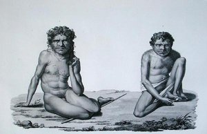 Port Jackson, New Holland: Aborigines from the Blue Mountains, a „Voyage Autour du Monde sur les Corvettes de L