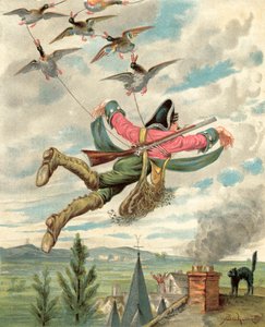 Münchausen báró kalandjai (chromolitho)