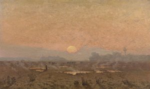 Napkelte a Kempenben (olaj, vászon) alkotó: Alphonse Asselbergs