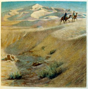 Dinet illusztrációja a "Káprázatok" arab életképekből. 1906. A Mirages, Scenes De La Vie Arab című kötetet Etienne Dinet illusztrálta Silman Ben Ibrahim Bamer kommentárjával. Nasreddine Dinet Alphonse-Etienne Dinet néven született; (1861-1929) francia szár alkotó: Alphonse Etienne Dinet