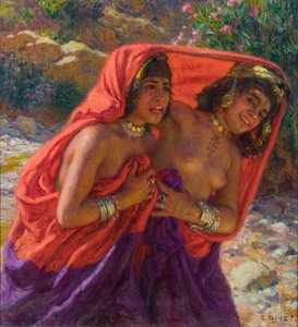 A megrémült fürdőzők; La Fuite des Baigneuses (olaj, vászon)
