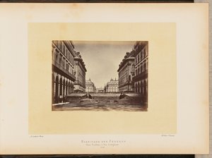 Barricade des Fédérés, place Vendôme és rue Castiglione.