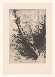 fák alkotó: Alphonse Legros (signed by artist)