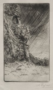 Egy széllökés. alkotó: Alphonse Legros