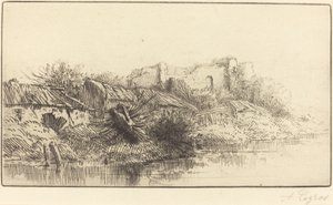 Elhagyott falu. alkotó: Alphonse Legros