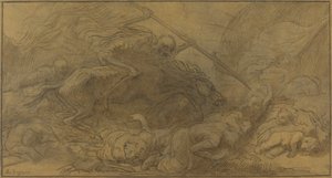 A Csata után. alkotó: Alphonse Legros
