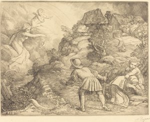 A paraszt és a szerencse allegóriája alkotó: Alphonse Legros