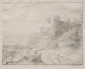 Egy régi kastély alkotó: Alphonse Legros