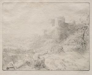 Egy régi kastély. alkotó: Alphonse Legros