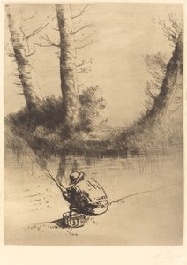 Horgász (horgász) alkotó: Alphonse Legros