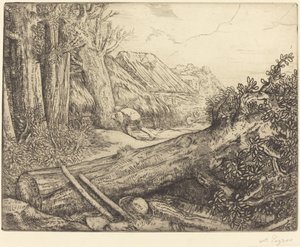 A favágók otthonában Chez les bucherons. alkotó: Alphonse Legros