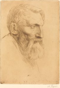 Auguste Rodin. alkotó: Alphonse Legros