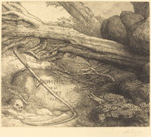 Avalanche: Frontispiece for Triumph of Death alkotó: Alphonse Legros