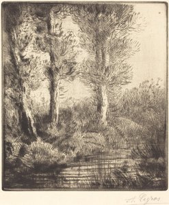 A Saint-Pre Rive du Saint-Pre partjai. alkotó: Alphonse Legros