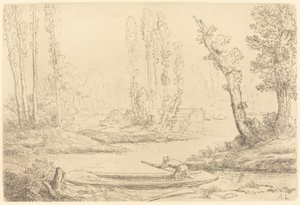 A Somme partjai Amiens közelében alkotó: Alphonse Legros