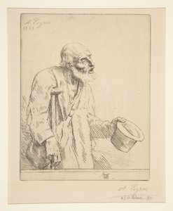 Koldus mankókkal alkotó: Alphonse Legros
