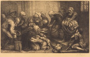 Brüsszeli koldusok (Brugge-i koldusok) alkotó: Alphonse Legros