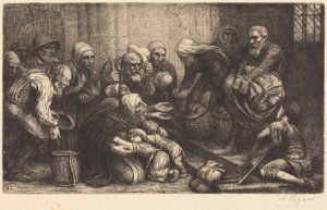 Brüsszeli koldusok (Brugge-i koldusok) alkotó: Alphonse Legros