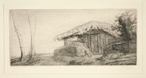 Juhász a domboldalon (Pásztor alkotó: Alphonse Legros