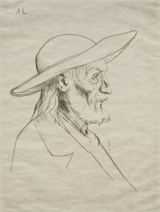 breton paraszt. alkotó: Alphonse Legros