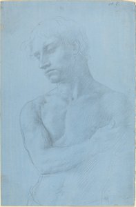 Meztelen férfi mellszobra alkotó: Alphonse Legros
