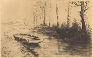 A csatorna reggeli fényben (A csatorna: reggeli hangulat) alkotó: Alphonse Legros