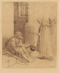 Charity (A jótékonyság) alkotó: Alphonse Legros