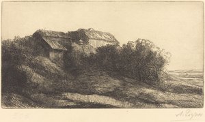 Ház a domboldalon alkotó: Alphonse Legros
