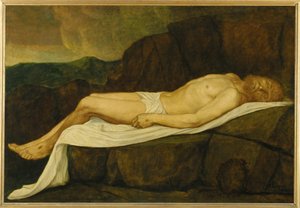 Dead Christ (festmény vászonra) alkotó: Alphonse Legros