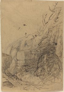 A Halál és a Favágó. alkotó: Alphonse Legros