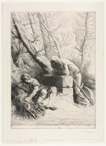 A Halál és a Favágó alkotó: Alphonse Legros