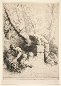 A halál és a favágó alkotó: Alphonse Legros