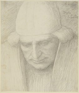 Sapkás idős férfi alkotó: Alphonse Legros