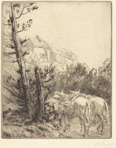 Farm a domboldalon alkotó: Alphonse Legros
