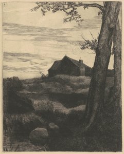 Farm with a Large Tree (A nagy fával rendelkező farm) alkotó: Alphonse Legros