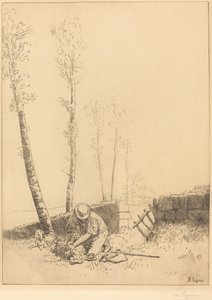 Megtalálni a bárányt (Le mouton retrouve) alkotó: Alphonse Legros