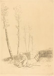 Megtalálni a bárányt (Le mouton retrouve) alkotó: Alphonse Legros