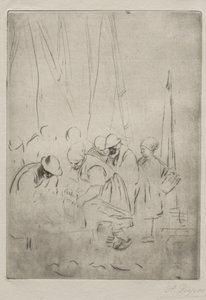 Halászok a boulogne-i rakparton alkotó: Alphonse Legros