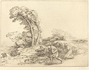 Gust of Wind Egy széllökés. alkotó: Alphonse Legros